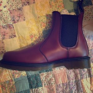 Classic Dr. Martens 2976 Boots, Smooth Cherry Red
